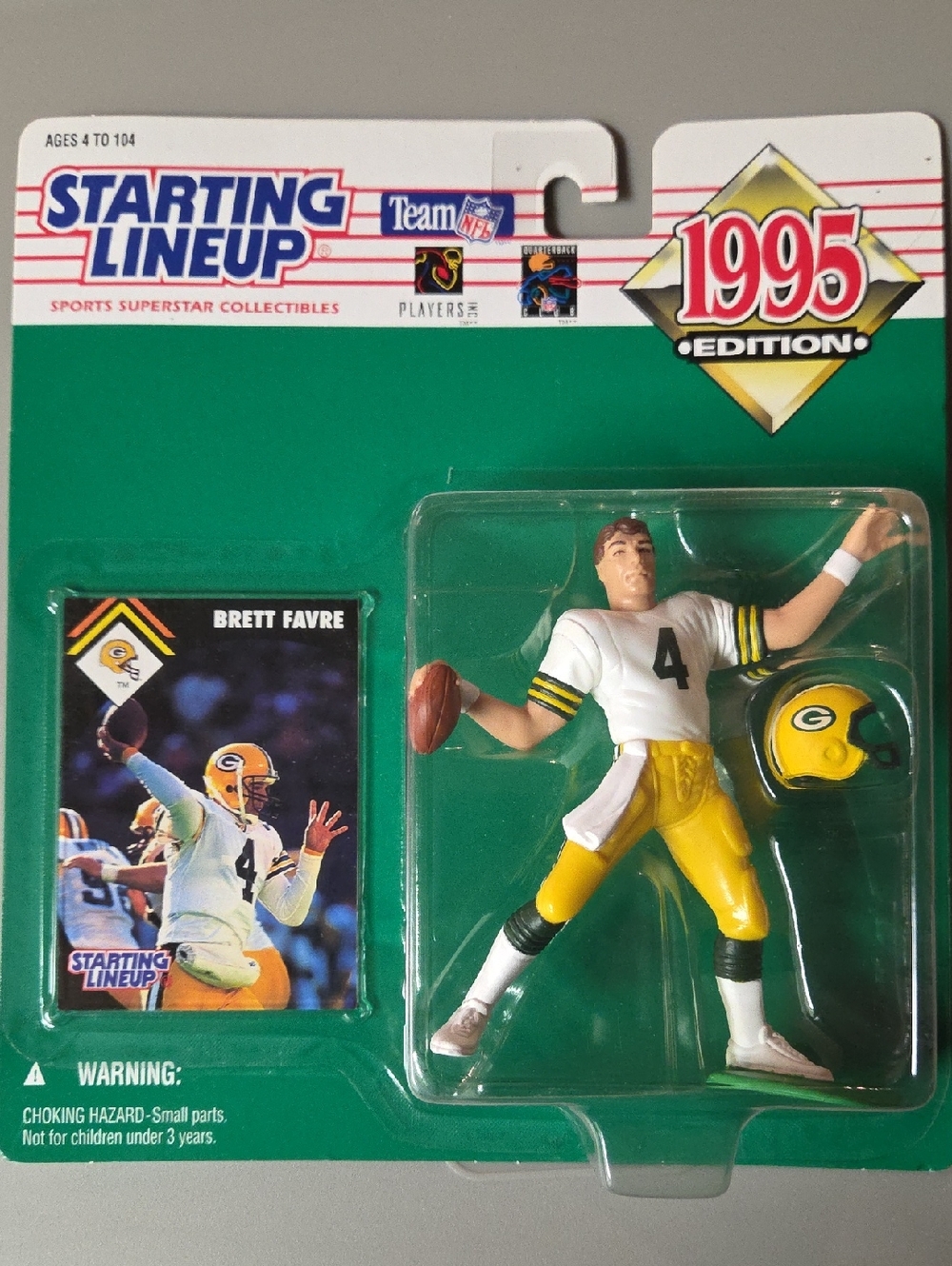 Starting Lineup 1995 Brett Favre Green & Yellow Figure